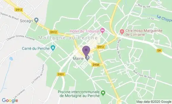 Localisation CIC Agence de Mortagne au Perche