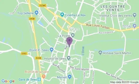 Localisation CIC Agence de Sées