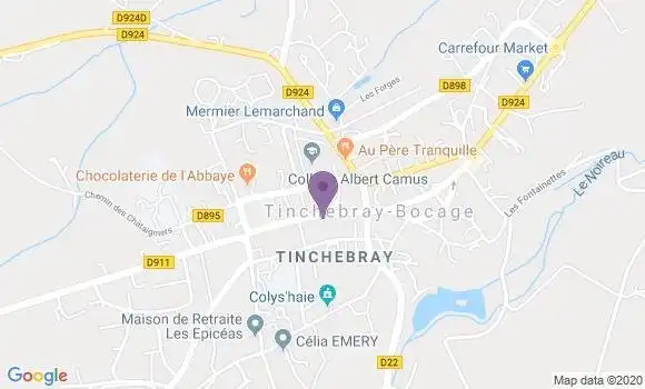 Localisation CIC Agence de Tinchebray