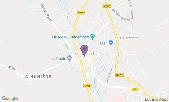 Localisation CIC Agence de Vimoutiers