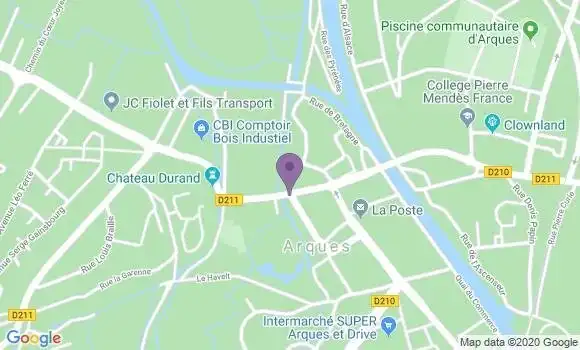 Localisation CIC Agence d