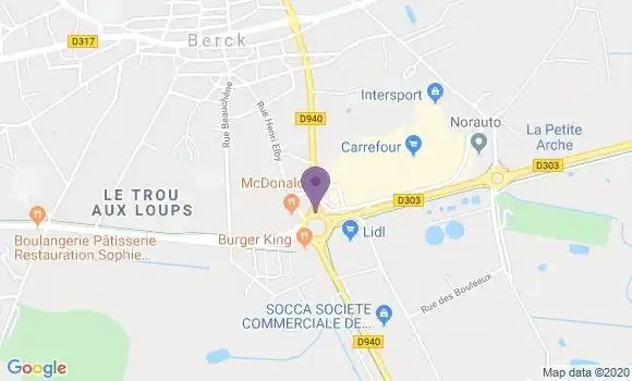 Localisation CIC Agence de Berck sur Mer