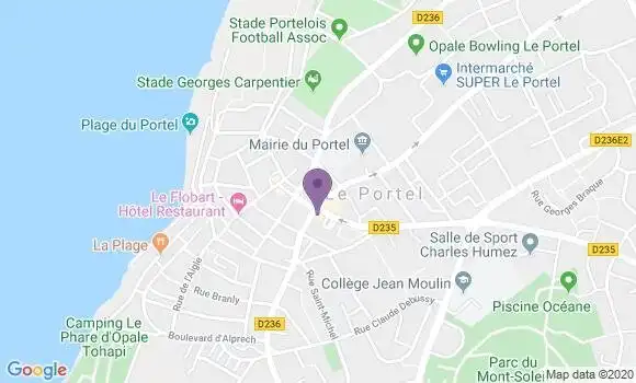 Localisation CIC Agence de Le Portel