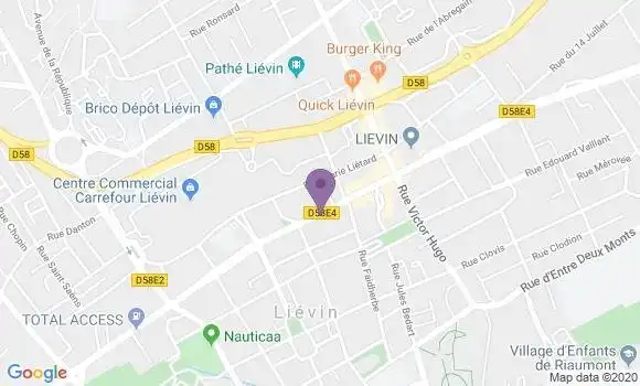 Localisation CIC Agence de Liévin