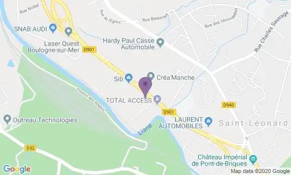 Localisation CIC Agence de Saint Léonard Boulogne Entreprises