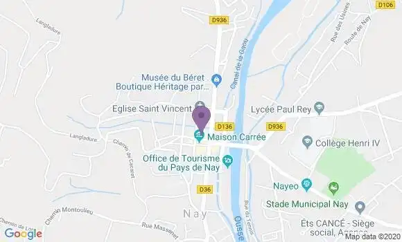 Localisation CIC Agence de Nay