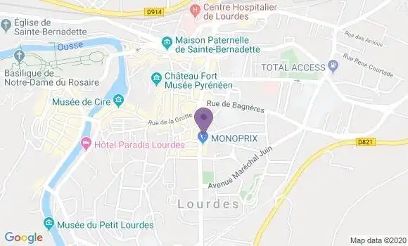 Localisation CIC Agence de Sb Lourdes