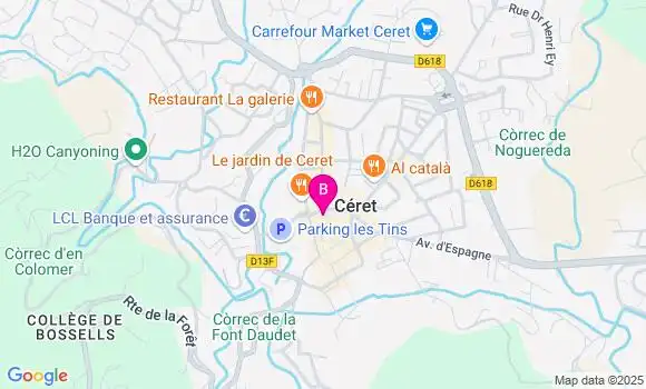 Localisation CIC Agence de Céret