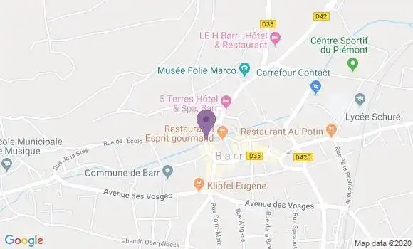 Localisation CIC Agence de Barr