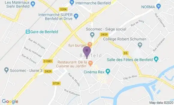 Localisation CIC Agence de Benfeld