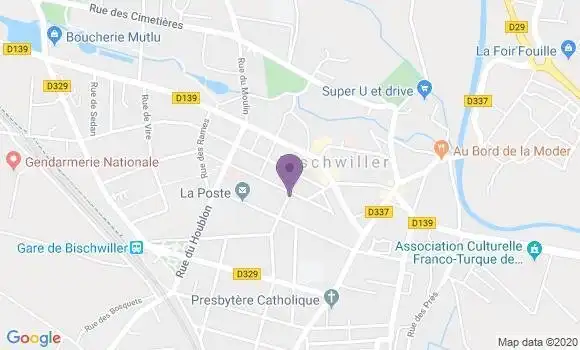 Localisation CIC Agence de Bischwiller