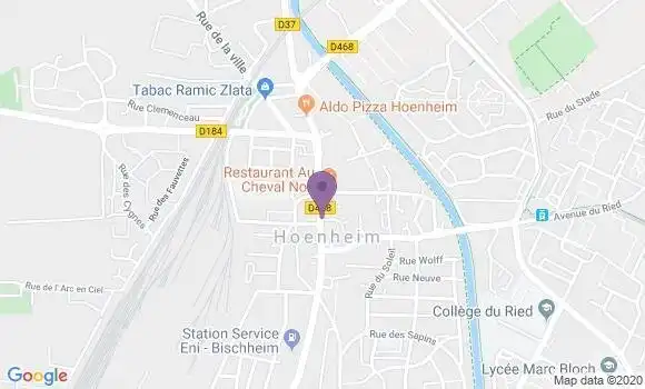 Localisation CIC Agence d