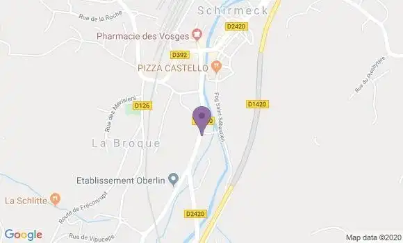 Localisation CIC Agence de Schirmeck