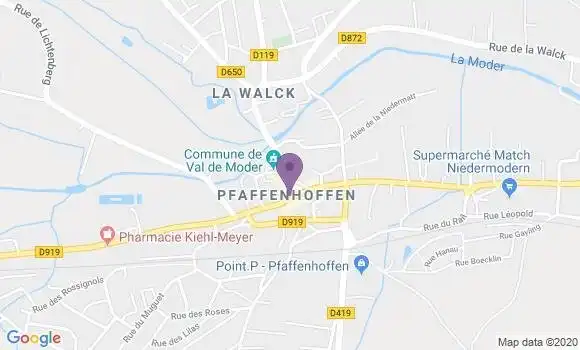 Localisation CIC Agence de Pfaffenhoffen