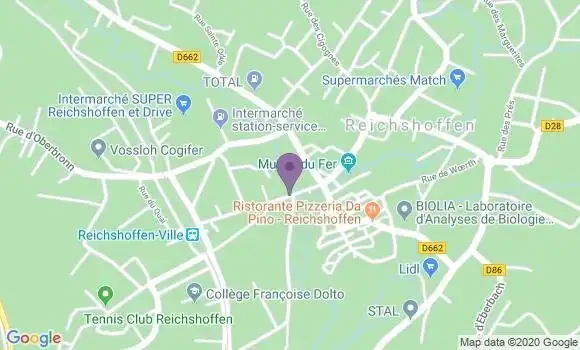 Localisation CIC Agence de Reichshoffen