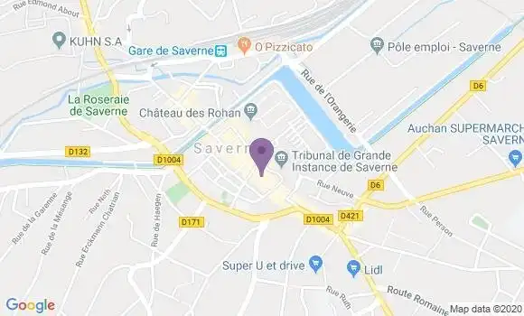 Localisation CIC Agence de Saverne