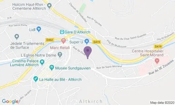 Localisation CIC Agence d