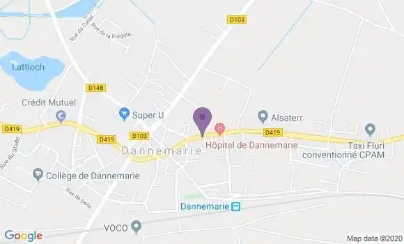 Localisation CIC Agence de Dannemarie