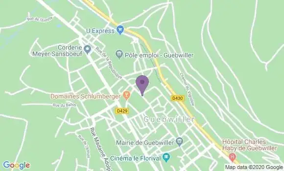 Localisation CIC Agence de Guebwiller