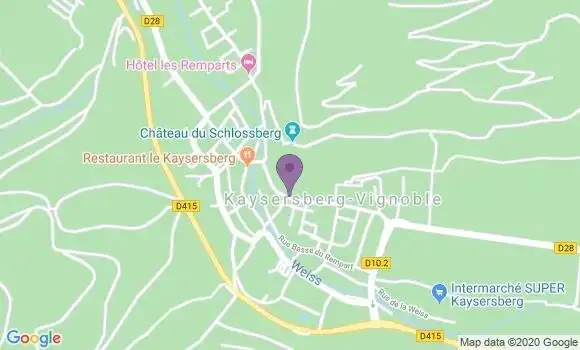 Localisation CIC Agence de Kaysersberg