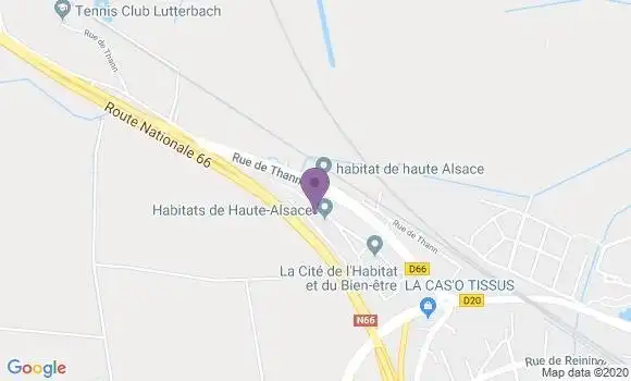Localisation CIC Agence de Lutterbach Acfi Mulhouse