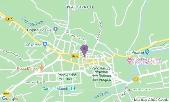 Localisation CIC Agence de Munster