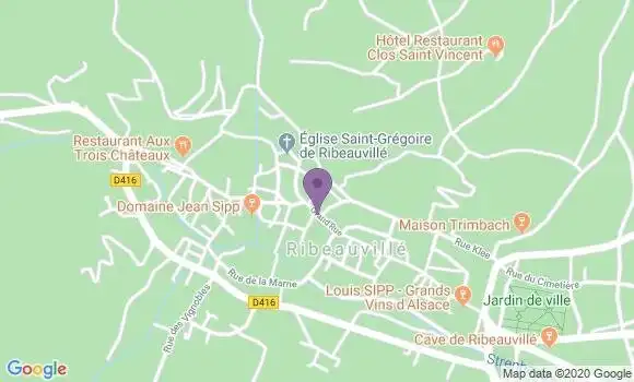 Localisation CIC Agence de Ribeauville