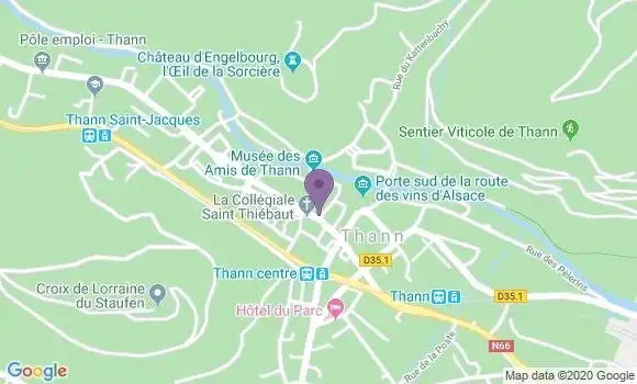 Localisation CIC Agence de Thann 2 Vallées