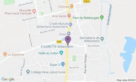 Localisation CIC Agence de Wittenheim