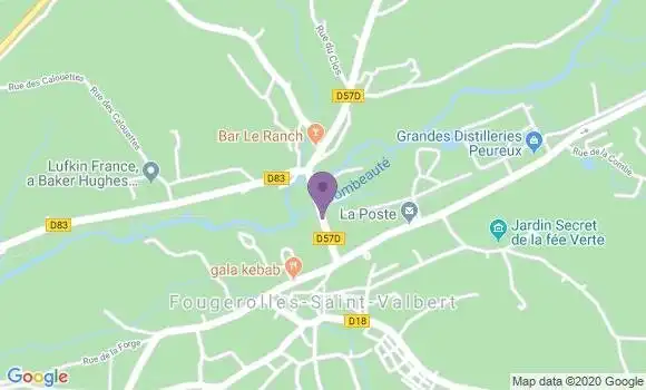Localisation CIC Agence de Fougerolles