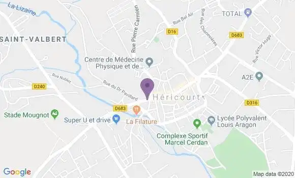 Localisation CIC Agence de Héricourt