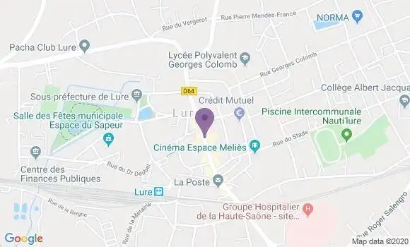 Localisation CIC Agence de Lure