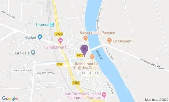 Localisation CIC Agence de Tournus