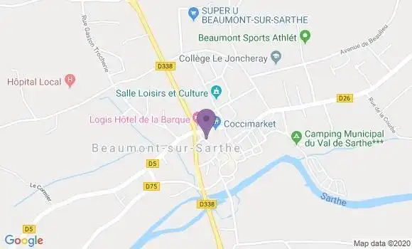 Localisation CIC Agence de Beaumont
