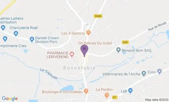 Localisation CIC Agence de Bonnetable