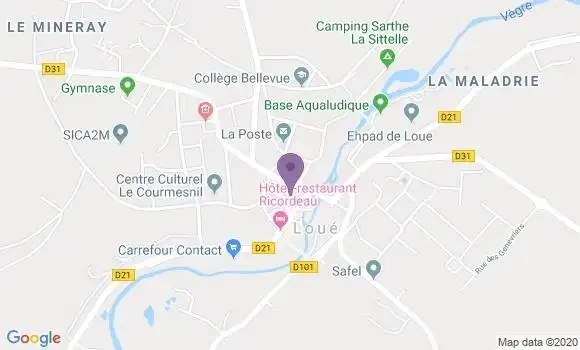 Localisation CIC Agence de Loué