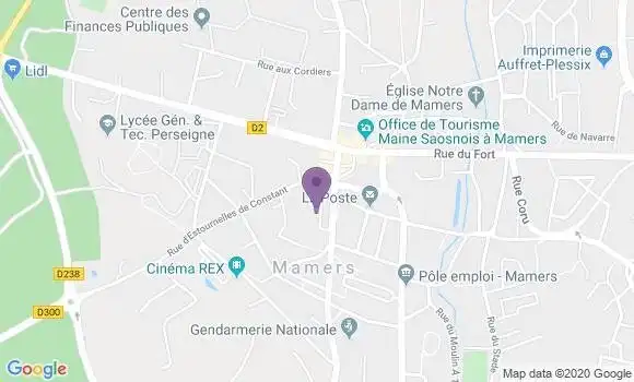 Localisation CIC Agence de Mamers