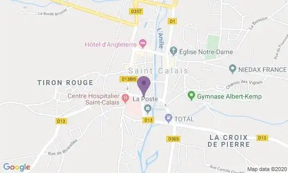 Localisation CIC Agence de Saint Calais