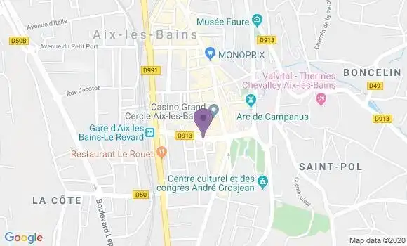 Localisation CIC Agence d