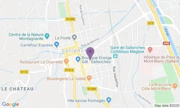 Localisation CIC Agence de Sallanches