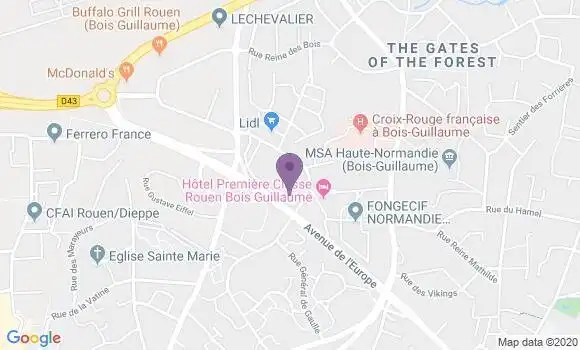 Localisation CIC Agence de Bois Guillaume
