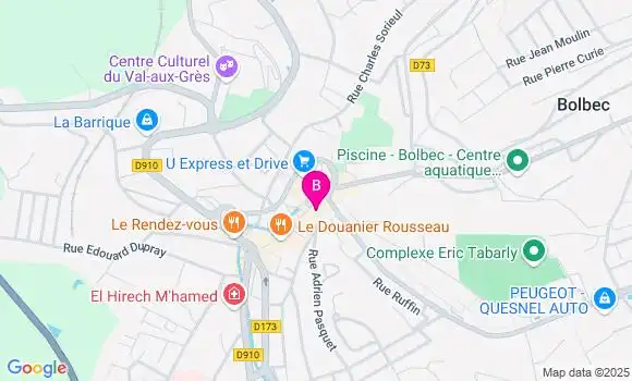 Localisation CIC Agence de Bolbec