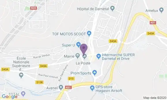 Localisation CIC Agence de Darnétal