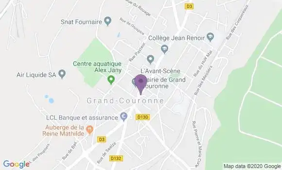 Localisation CIC Agence de Grand Couronne