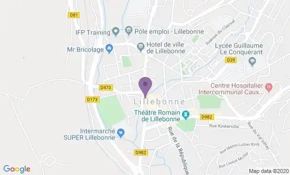 Localisation CIC Agence de Lillebonne