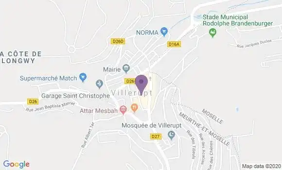 Localisation Société Générale Agence de Villerupt