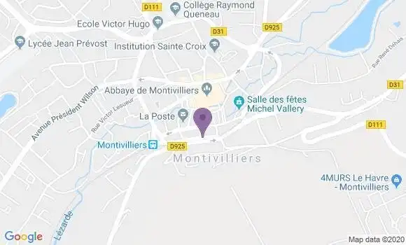 Localisation CIC Agence de Montivilliers