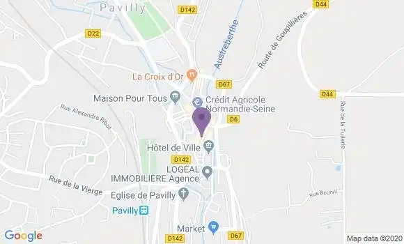 Localisation CIC Agence de Pavilly