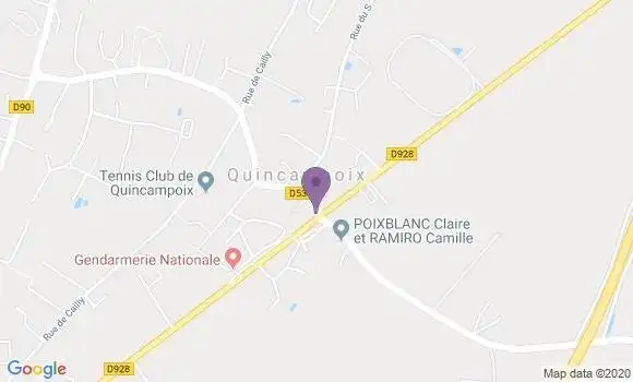 Localisation CIC Agence de Quincampoix