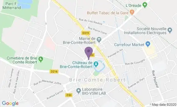 Localisation CIC Agence de Brie Comte Robert